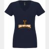 N6480 - Next Level Ladies' Sueded V-Neck T-Shirt Thumbnail
