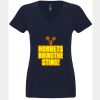 N6480 - Next Level Ladies' Sueded V-Neck T-Shirt Thumbnail