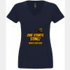 N6480 - Next Level Ladies' Sueded V-Neck T-Shirt Thumbnail