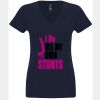 N6480 - Next Level Ladies' Sueded V-Neck T-Shirt Thumbnail