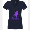 N6480 - Next Level Ladies' Sueded V-Neck T-Shirt Thumbnail