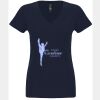 N6480 - Next Level Ladies' Sueded V-Neck T-Shirt Thumbnail
