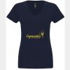 N6480 - Next Level Ladies' Sueded V-Neck T-Shirt Thumbnail