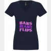 N6480 - Next Level Ladies' Sueded V-Neck T-Shirt Thumbnail